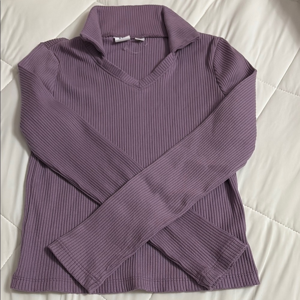 GAP Purple Long Sleeve Kids Tee
